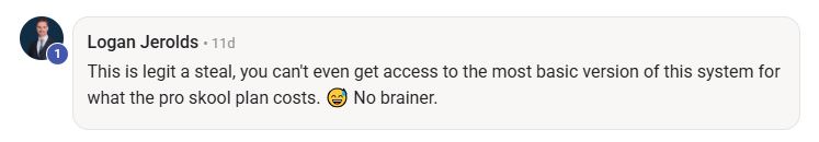 Skool community post